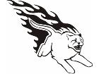  Animal Flames Cougar 0 9 6b A F 1 Decal
