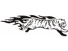  Animal Flames Tiger 0 7 9b A F 1 Decal