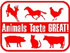  Animals Taste Great 2 Decal