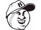  Baseball Face Decal