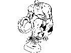  Basketball Large Man M B 1 Decal