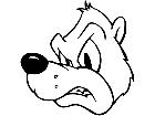  Bear Head Cartoon M B 1 Decal