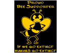  Bee Support Extinct Decal