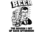  Beer Reason To Get Up Decal