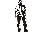  Biker Dude M M 1 Decal