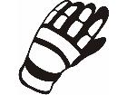  Biker Gear Gloves M M 1 Decal