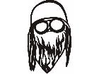  Biker Head Gear M M 1 Decal