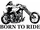  Bornto Ride Motorcycle Decal