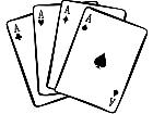  Cards Playing Decal