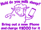  Cell Phone Sheep Decal