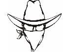  Cowboy Bandit Head 2 M B 1 Decal