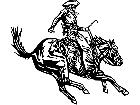  Cowboy Horseman M B 1 Decal