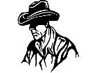  Cowboy Real Head M B 1 Decal