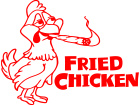  Fried Chicken Weed Decal