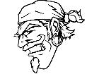  Pirate Profile M B 1 Decal