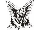  Skull Reaper Wings Decal