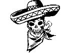  Skull Sombrero 0 6 1 V A 1 Decal