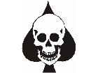  Skull Spade 2 Decal
