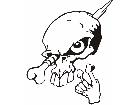  Skull Spike Decal