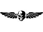  Skull Wings 0 1 2 Decal