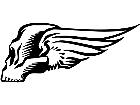  Skull Wings 0 6 1 V A 1 Decal