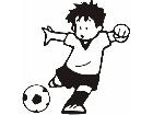  Soccer Boy Decal