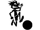  Soccer Funny M B 1 Decal