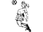  Soccer Head Girl M B 1 Decal