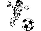  Soccer Kicker M B 1 Decal