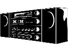  Stereo Boombox 1 4 7 V A 1 Decal