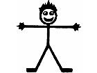  Stick Man Decal