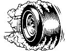  Tire Race Smokin Decal