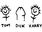  Tom Dick Harry Decal
