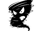  Tornado Face Decal