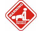  Warning Session Decal
