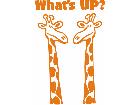  Whats Up Giraffe Decal