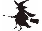 Witchon Broom Decal