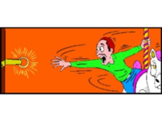 Sticker Custom Preview Image #053914 Entertainment Circus Carnival Reachingfor Brass Ring