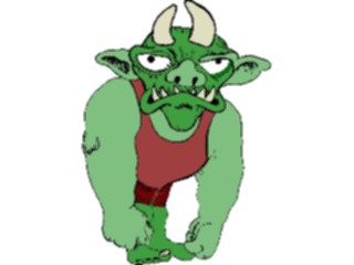 Sticker Custom Preview Image #056283 Fantasy Medieval Images Green Monster