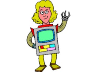 Sticker Custom Preview Image #113251 Science Fiction Robot Woman