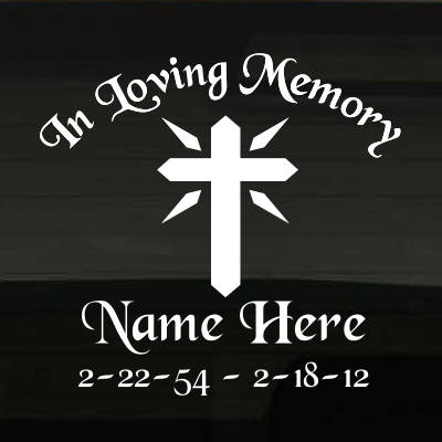 CrossOfLight_EQCMM In Loving Memory Decal Main Image