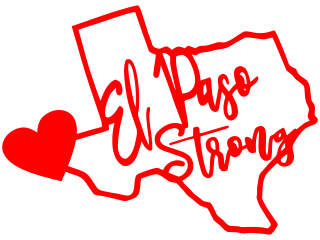  El Paso Strong Script Decal Proportional