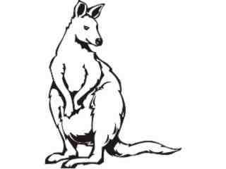 Wild Animals_ Kangaroo_ P A 1 Decal Proportional