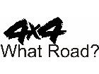  4 X 4 What Road Decal