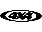  4 X 4oval 1 Decal