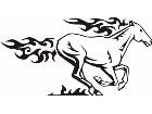  Animal Flames Horse 0 0 4b A F 1 Decal