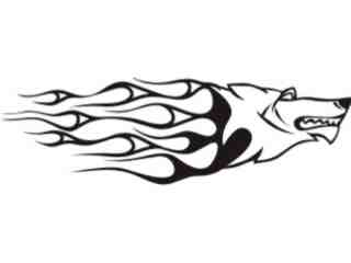  Animal Flames Wolf_ 0 1 7b_ A F 1 Decal Proportional
