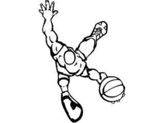  Basketball From Above_ M B 1 Decal Proportional