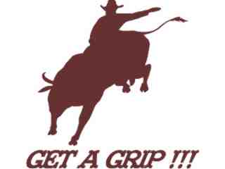  Bull Rider Geta Grip Decal Proportional