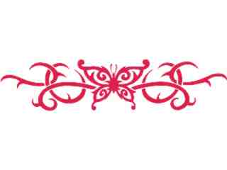  Butterfly Tribal 0 1 Decal Proportional